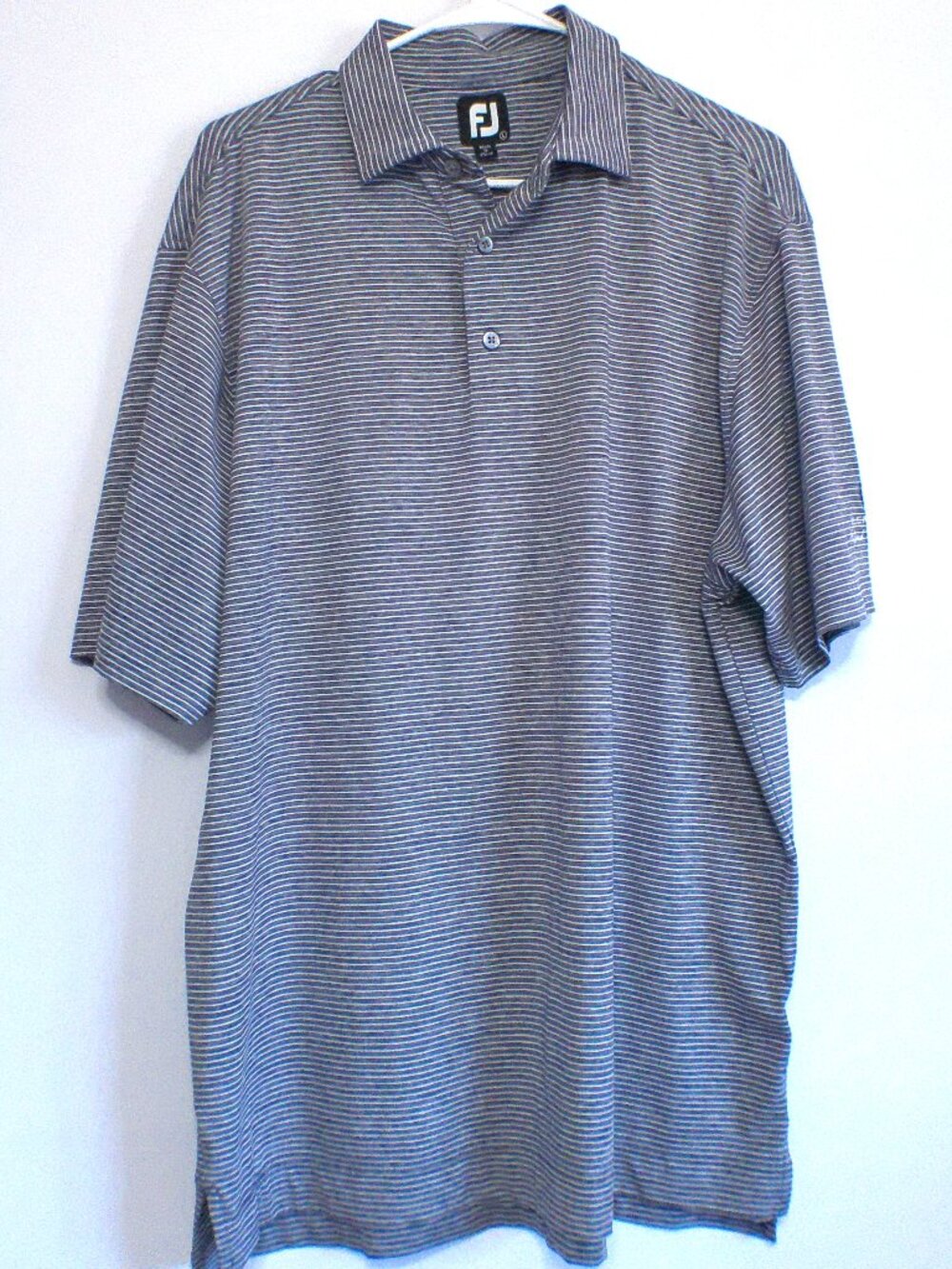 FootJoy FJ Golf Polo Shirt Men’s Large Striped Glen Eagle Golf & Country Club